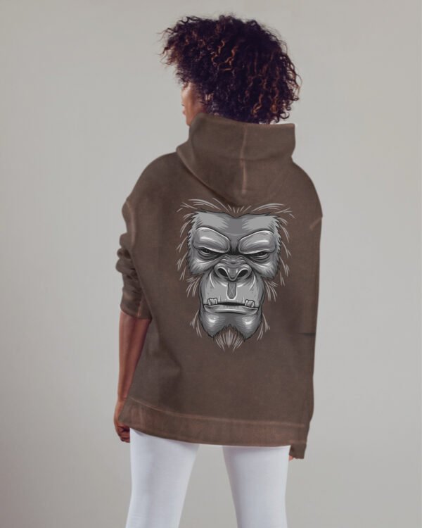Bluza oversize z kapturem <br>Goryl - efekt sprania