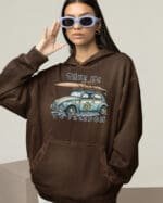 Bluza oversize z kapturem <br>Take me to freedom - efekt sprania
