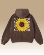 Bluza oversize z kapturem Sunflower