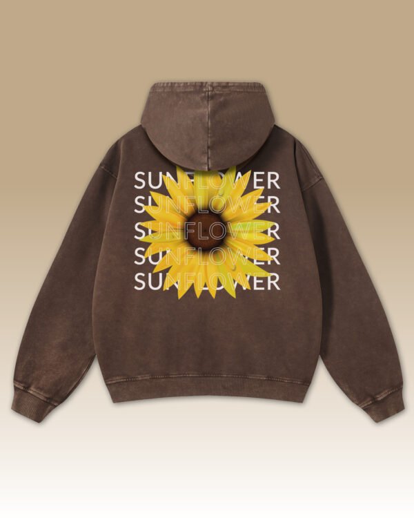 Bluza oversize z kapturem Sunflower