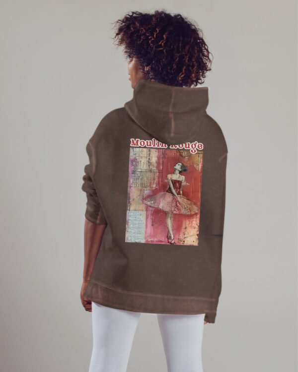 Bluza oversize z kapturem <br>Moulin Rouge Ballet - efekt sprania
