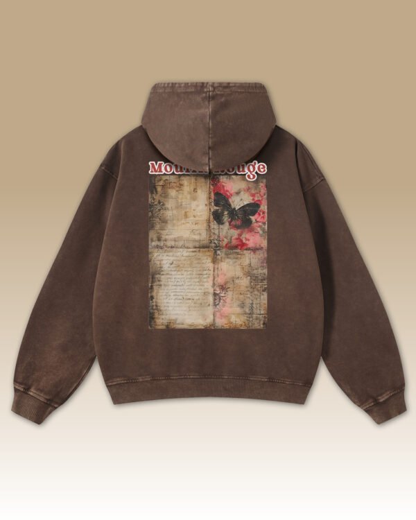 Bluza oversize z kapturem <br>Moulin Rouge Butterfly - efekt sprania