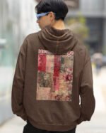 Bluza oversize z kapturem <br>Moulin Rouge Romantic - efekt sprania