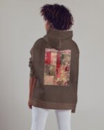 Bluza oversize z kapturem <br>Moulin Rouge Romantic - efekt sprania