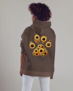 Bluza oversize z kapturem <br>Sunflower Paw - efekt sprania