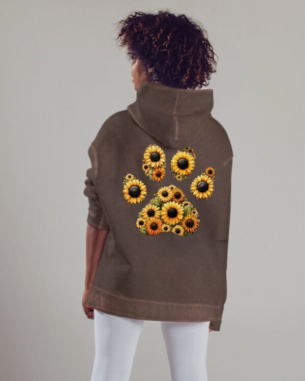 Bluza oversize z kapturem <br>Sunflower Paw - efekt sprania