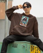 Bluza oversize z kapturem <br>Off My Meds - efekt sprania