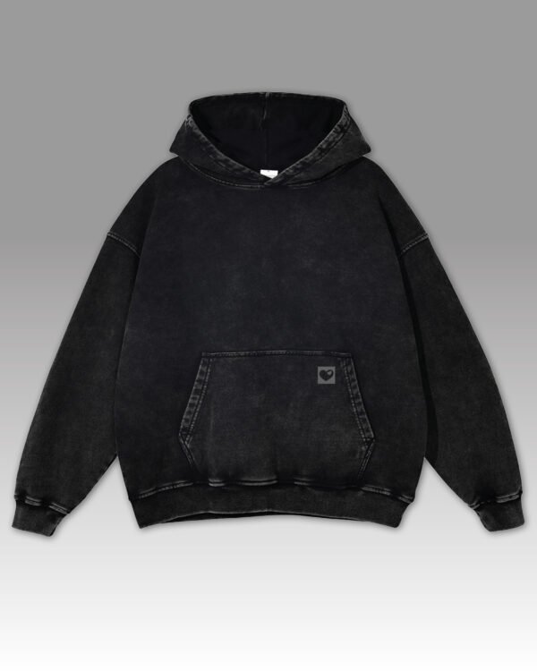 Bluza oversize z kapturem <br>Old Skull Friend - efekt sprania