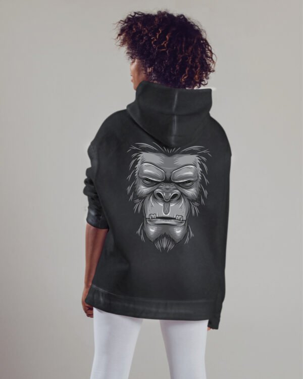 Bluza oversize z kapturem <br>Goryl - efekt sprania