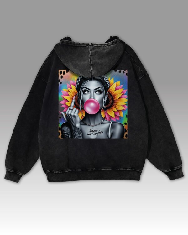 Bluza oversize z kapturem <br>NOPE Not Today - efekt sprania