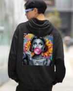 Bluza oversize z kapturem <br>NOPE Not Today - efekt sprania