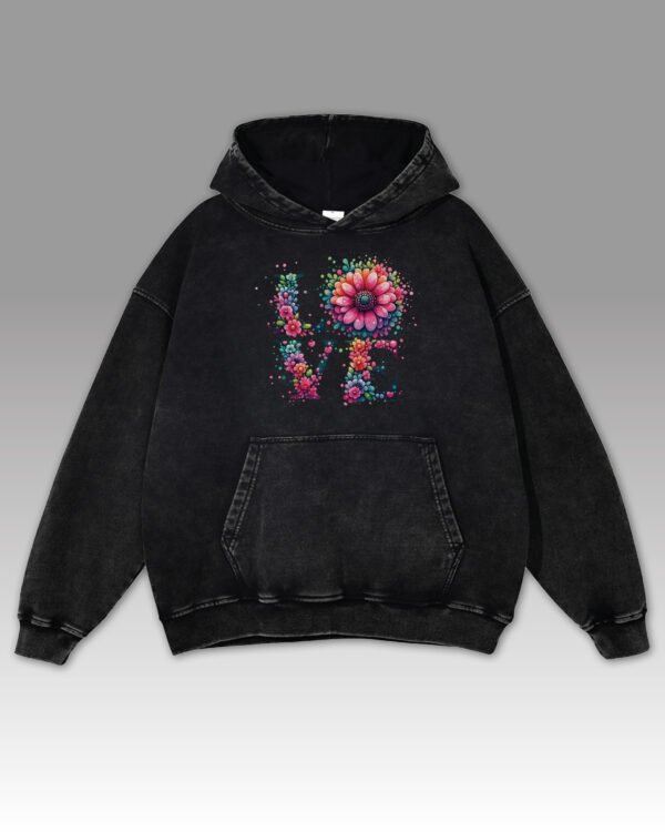 Bluza oversize z kapturem Love