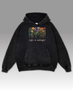 TL HO OLD CAR DTG 0260 A Bluza oversize z kapturem <br>Life is Colorful - efekt sprania