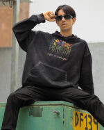 TL HO OLD CAR DTG 0260 A MEN Bluza oversize z kapturem <br>Life is Colorful - efekt sprania