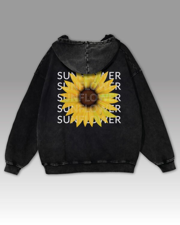 Bluza oversize z kapturem Sunflower