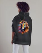 Bluza oversize z kapturem <br>Horse Whisperer - efekt sprania