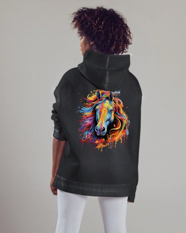 Bluza oversize z kapturem <br>Horse Whisperer - efekt sprania