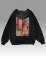 Bluza oversize z kapturem <br>Moulin Rouge Romantic - efekt sprania