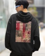 Bluza oversize z kapturem <br>Moulin Rouge Romantic - efekt sprania