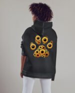 Bluza oversize z kapturem <br>Sunflower Paw - efekt sprania