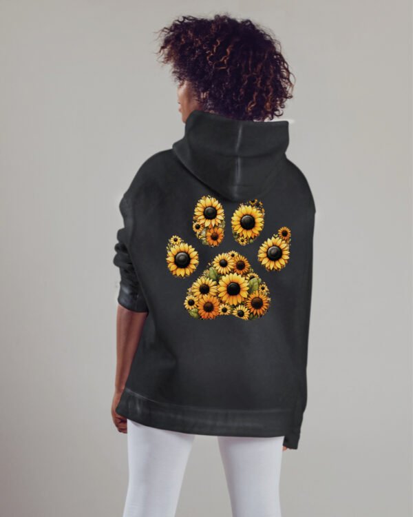 Bluza oversize z kapturem <br>Sunflower Paw - efekt sprania