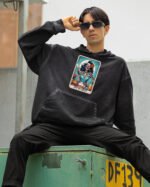 Bluza oversize z kapturem <br>Off My Meds - efekt sprania