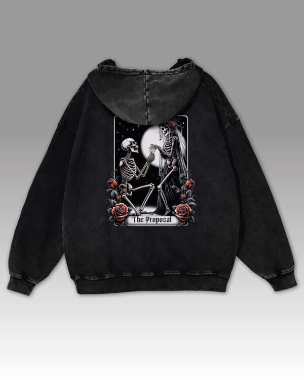 Bluza oversize z kapturem <br>Grave Proposal - efekt sprania