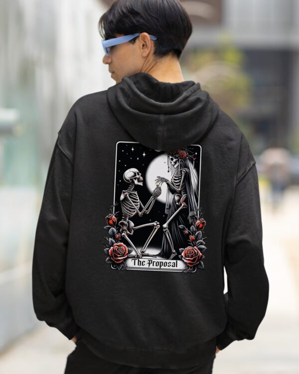 Bluza oversize z kapturem <br>Grave Proposal - efekt sprania