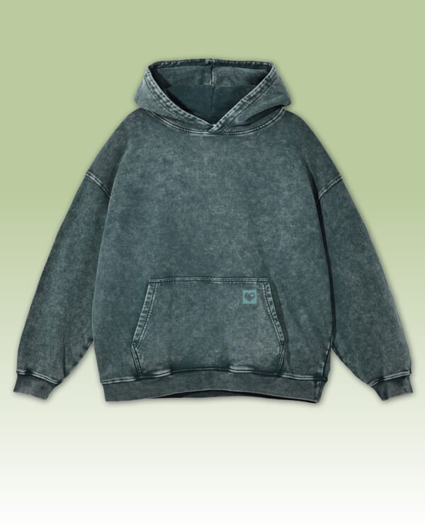 Bluza oversize z kapturem <br>Empowered Woman - efekt sprania