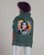 Bluza oversize z kapturem <br>NOPE Not Today - efekt sprania