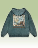 Bluza oversize z kapturem <br>Explore, Dream, Discover - efekt sprania