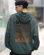 Bluza oversize z kapturem <br>Empowered Woman - efekt sprania