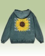 Bluza oversize z kapturem Sunflower