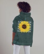 Bluza oversize z kapturem <br>Sunflower - efekt sprania