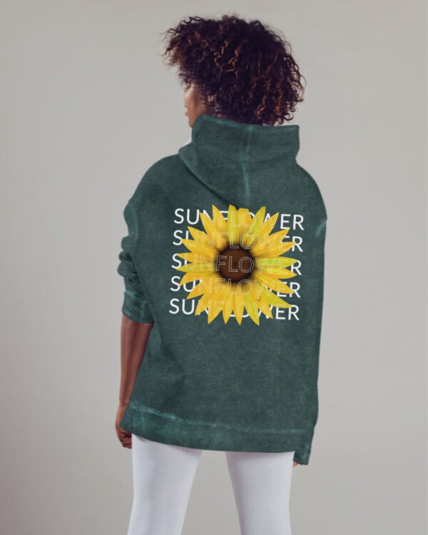 Bluza oversize z kapturem <br>Sunflower - efekt sprania