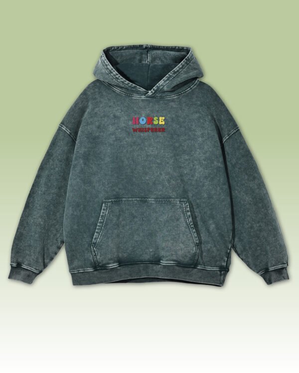 Bluza oversize z kapturem <br>Horse Whisperer - efekt sprania