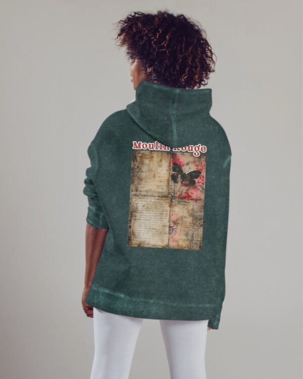 Bluza oversize z kapturem <br>Moulin Rouge Butterfly - efekt sprania