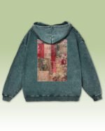 Bluza oversize z kapturem <br>Moulin Rouge Romantic - efekt sprania
