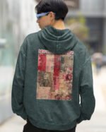 Bluza oversize z kapturem <br>Moulin Rouge Romantic - efekt sprania