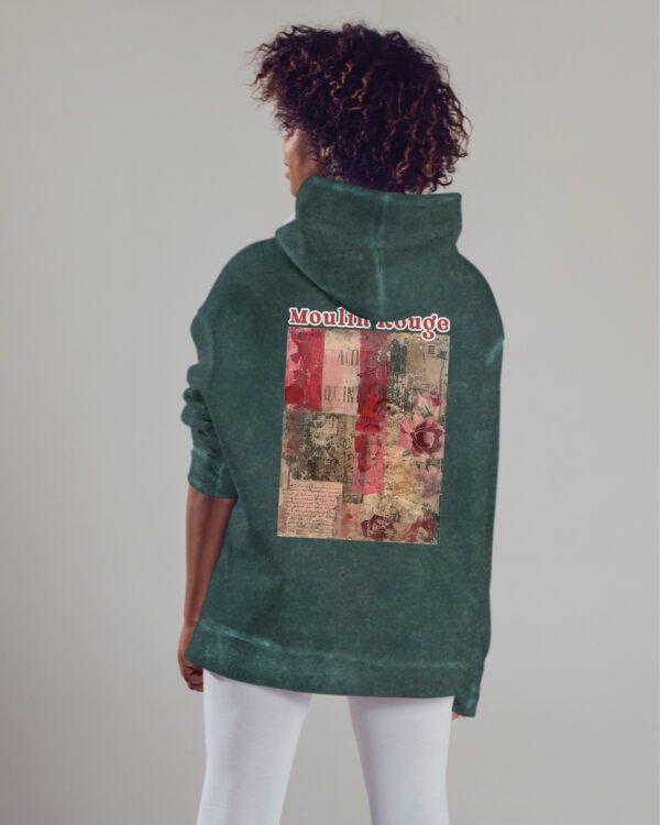 Bluza oversize z kapturem <br>Moulin Rouge Romantic - efekt sprania