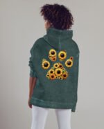 Bluza oversize z kapturem <br>Sunflower Paw - efekt sprania