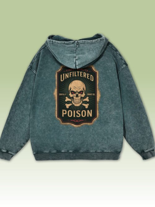 Bluza oversize z kapturem Unfiltered Poison