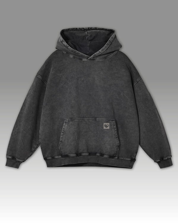 Bluza oversize z kapturem <br>Old Skull Friend - efekt sprania
