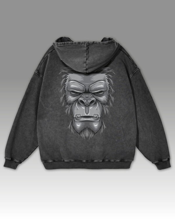 Bluza oversize z kapturem <br>Goryl - efekt sprania