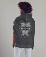 Bluza oversize z kapturem <br>Goryl - efekt sprania