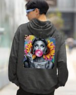 Bluza oversize z kapturem <br>NOPE Not Today - efekt sprania