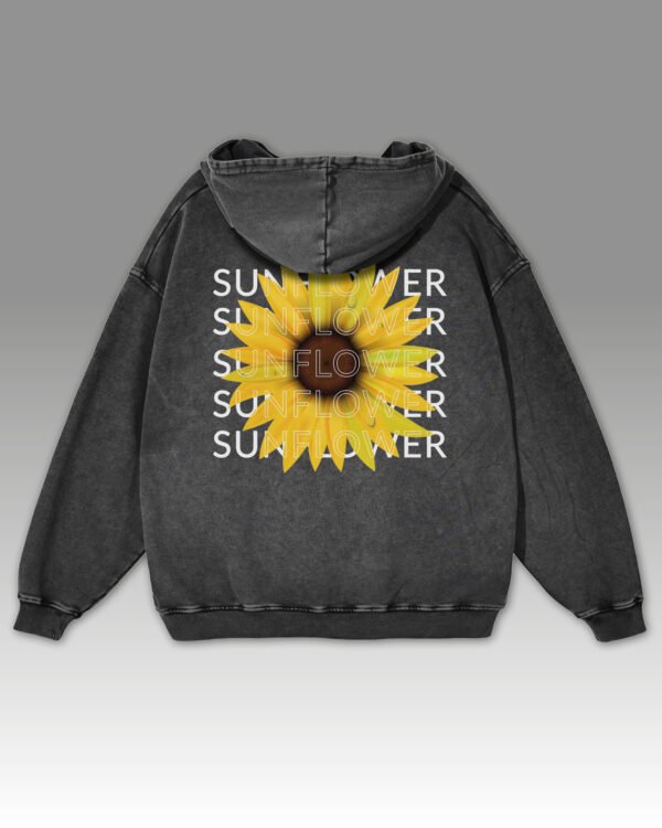 Bluza oversize z kapturem Sunflower