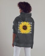 Bluza oversize z kapturem <br>Sunflower - efekt sprania