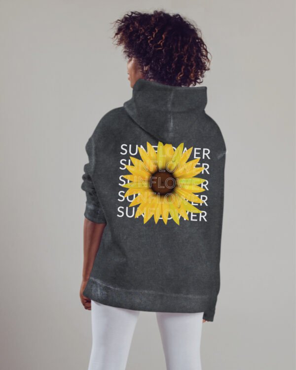 Bluza oversize z kapturem <br>Sunflower - efekt sprania