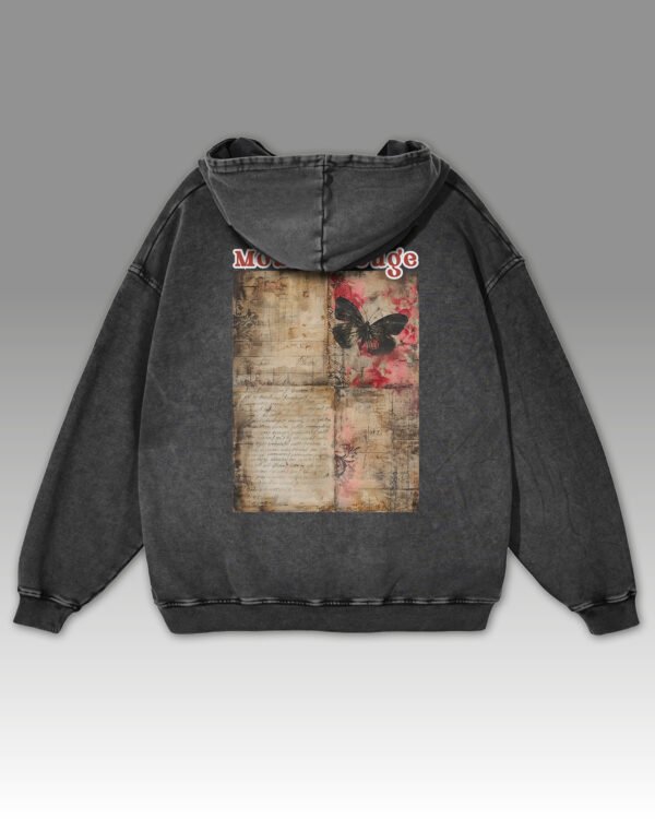 Bluza oversize z kapturem <br>Moulin Rouge Butterfly - efekt sprania